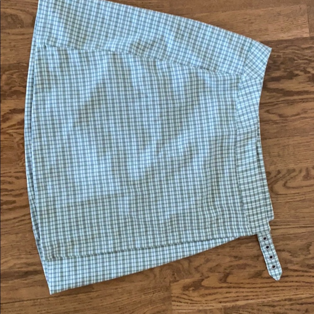 green plaid skirt from Brandy Melville